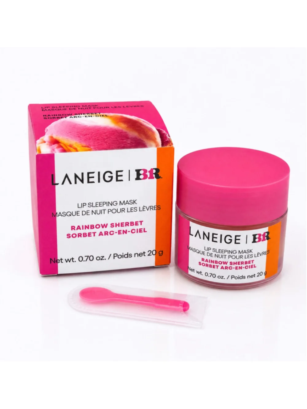 LANEIGE x Baskin Robbins Rainbow Sherbet Lip Sleeping Mask 20g NIB